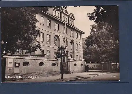 AK Ballenstedt / Harz - Poliklinik 1960