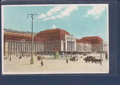 AK Leipzig Hauptbahnhof 1950