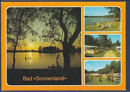 AK Bad Sonnenland Erholungszentrum Moritzburger Teichgebiet 1987