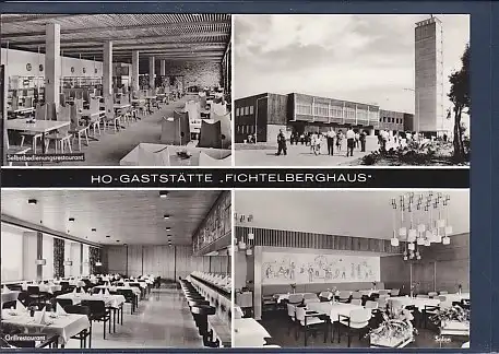 AK HO Gaststätte Fichtelberghaus 4.Ansichten 1973