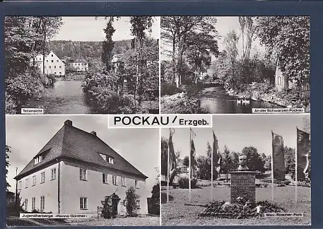 AK Pockau / Erzgeb. 4.Ansichten Jugendherberge 1989
