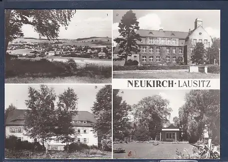 AK Neukirch - Lausitz 4.Ansichten Lessingschule 1981