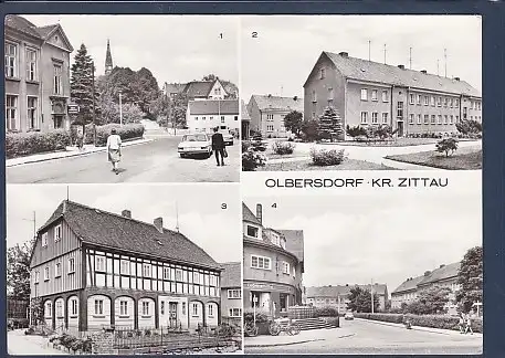 AK Olbersdorf Kr. Zittau 4.Ansichten Neubausiedlung 1980