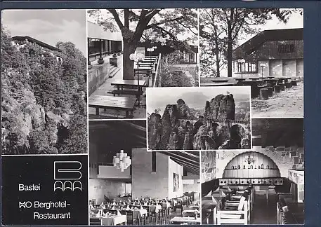 AK Bastei HO Berghotel Restaurant 6.Ansichten Sächs. Schweiz 1985