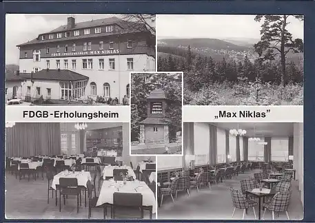 AK FDGB Erholungsheim Max Niklas 5.Ansichten Bärenfels 1989