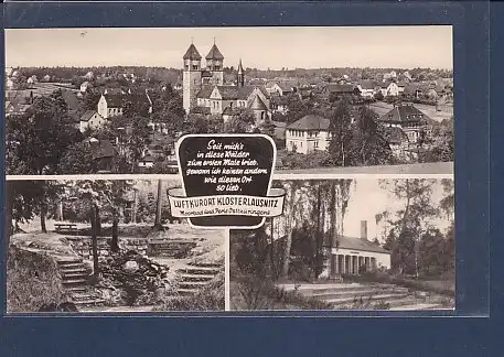 AK Luftkurort Klosterlausnitz Moorbad und Perle Ostthüringens 3.Ansichten 1969
