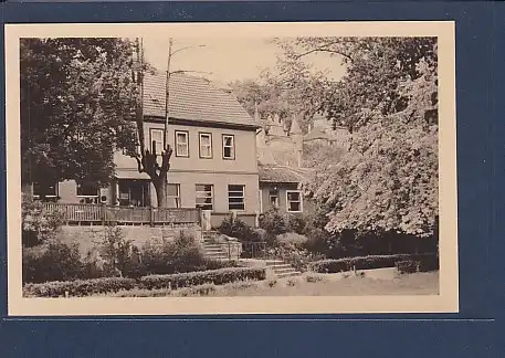 AK Bad Frankenhausen Gaststätte Barbarossa Garten 1954