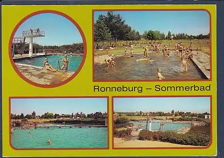 AK Ronneburg ( Kr. Gera) Sommerbad 4.Ansichten 1987