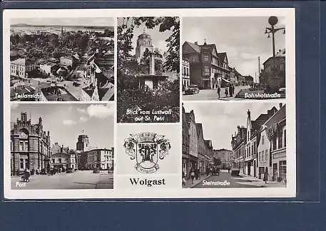 AK Wolgast 5.Ansichten Bahnhofstraße 1959