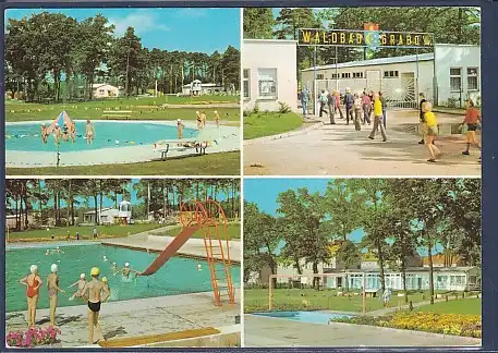 AK Grabow ( Kr. Ludwigslust) Waldbad 4.Ansichten 1981