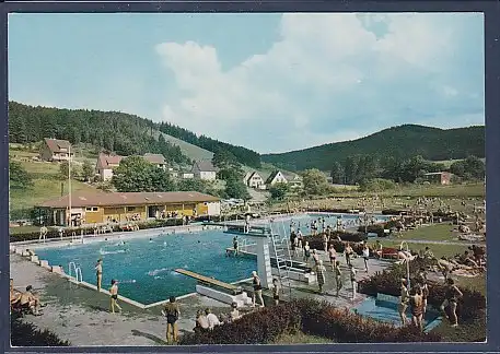 AK Luft und Kneippkurort Laasphe - Schwimmbad 1970