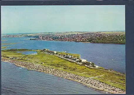 AK Ostseebad Heiligenhafen an der Vogelfluglinie Luftbild 1970