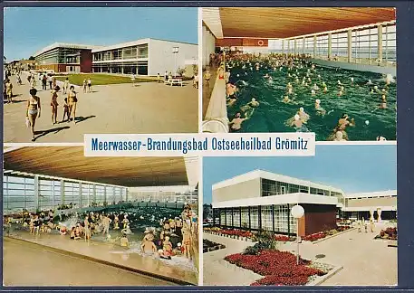 AK Meerwasser Brandungsbad Ostseeheilbad Grömitz 4.Ansichten 1973