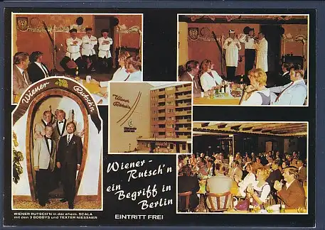 AK Wiener Rutschn ein Begriff in Berlin 5.Ansichten 1970