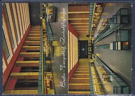 AK Berlin Tempelhof Zentralflughafen 2.Ansichten 1970