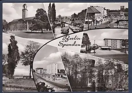 AK Berlin Spandau 7.Ansichten Schleuse 1960