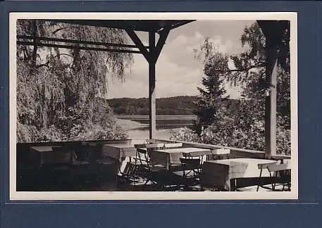 AK Neuglobsow HO Gaststätte Seeterrasse 1960