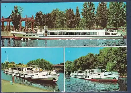 AK VEB Verkehrsbetriebe Potsdam Weiße Flotte 3.Ansichten 1981