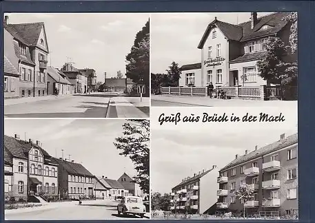 AK Gruß aus Brück in der Mark 4.Ansichten 1973