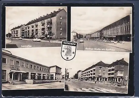 AK Rathenow 4.Ansichten Tanzcafe - Leninallee 1967