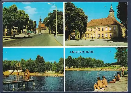 AK Angermünde 4.Ansichten Berliner Straße 1974