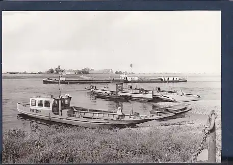 AK Eisenmoorbad Pretzsch An der Elbfähre 1977
