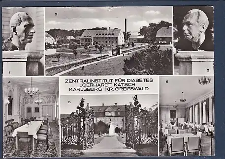 AK Zentralinstitut für Diabetes Gerhard Katsch Karlsburg 6.Ansichten 1984 