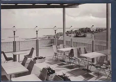 AK FDGB Urlaubersiedlung Völkerfreundschaft Klink Dachcafe Terrasse 1975