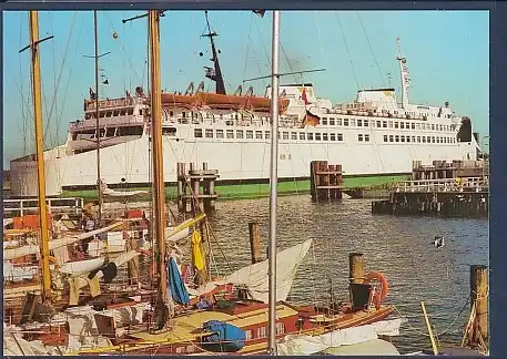 [Ansichtskarte] AK Rostock Warnemünde Fährschiff Warnemünde 1985. 