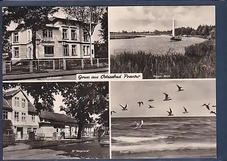 AK Gruss aus Ostseebad Prerow 4.Ansichten Cafe Seestern 1968