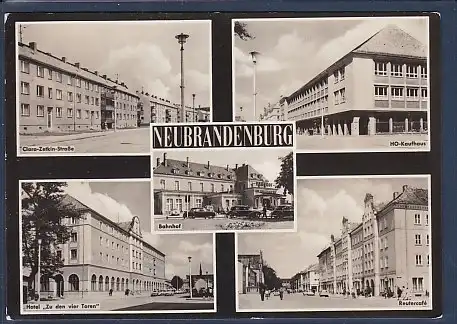 AK Neubrandenburg 5.Ansichten Bahnhof 1966