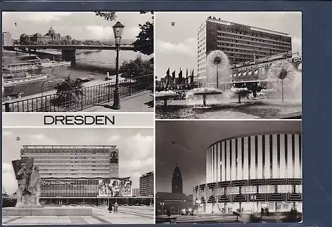 AK Dresden 4.Ansichten Dr. Rudolf Friedrichs Brücke 1975