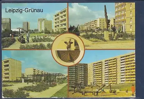 AK Leipzig - Grünau 5.Ansichten Grünauer Allee 1988