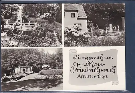 AK Berggasthaus Neu Friedrichsruh Affalter / Erzg. 3.Ansichten 1978