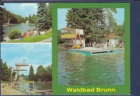 AK Waldbad Brunn 3.Ansichten Auerbach ( Vogtl.) 1982