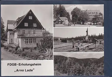 AK FDGB Erholungsheim Arno Lade 4.Ansichten Bärenburg 1981