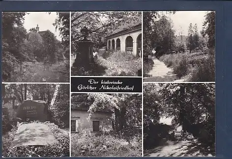 AK Der historische Görlitzer Nikolaifriedhof 6.Ansichten Jacob Böhme Grab 1985