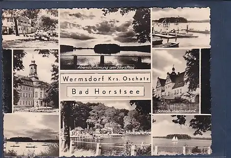 AK Wermsdorf Krs. Oschatz Bad Horstsee 8.Ansichten 1958