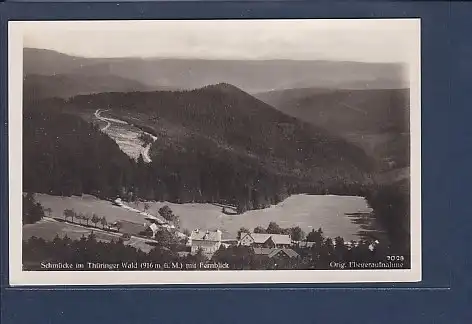 AK Schmücke im Thüringer Wald mit Fernblick Fliegeraufnahme 1940