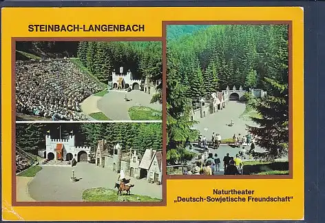 AK Steinbach Langenbach Naturtheater Deutsch Sowjetische Freundschaft 1984