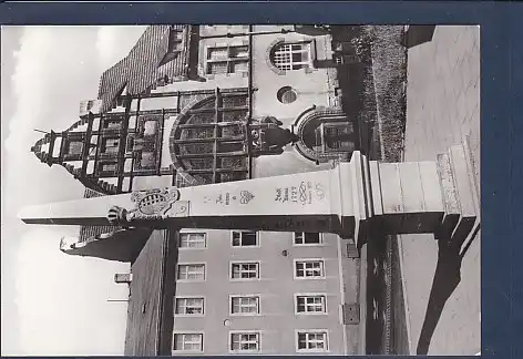 AK Auma ( Kr. Zeulenroda) Blick zum Rathaus 1984