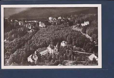 AK Bad Sachsa im Südharz mit Pfaffenberg Luftbild 1953