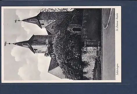 AK Schöningen St. Lorenz Kirche 1960