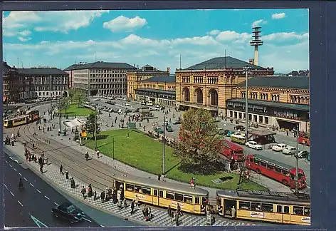 AK Hannover Ernst August Platz und Hauptbahnhof 1970