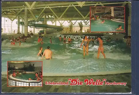 AK Erlebnisbad Die Welle Norderney 1990