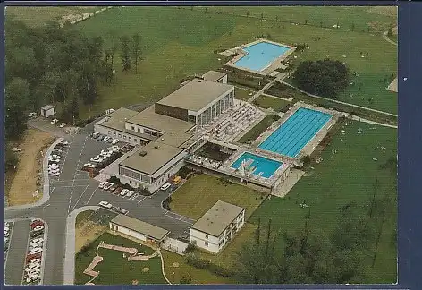 AK Waldbad Obertshausen bei Offenbach Luftbild 1970