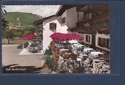 AK Cafe Winklstüberl Winkl bei Fischbach 1963