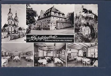 AK Scheffelgasthaus Gössweinstein 6.Ansichten 1960