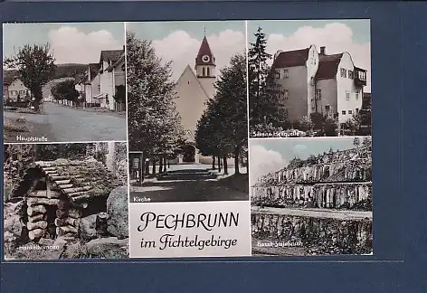 AK Pechbrunn im Fichtelgebirge 5.Ansichten Basalt Steinbruch 1961
