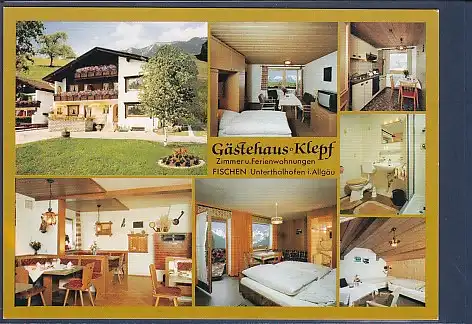 AK Gästehaus Klepf Fischen Unterhalhofen i. Allgäu 7.Ansichten 1970